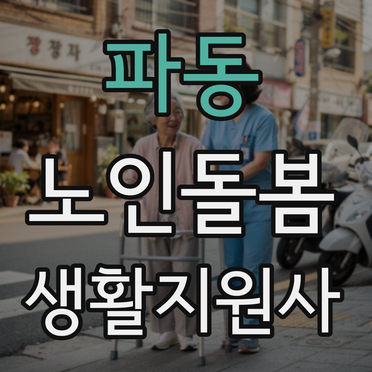 파동 노인돌봄생활지원사 자격증