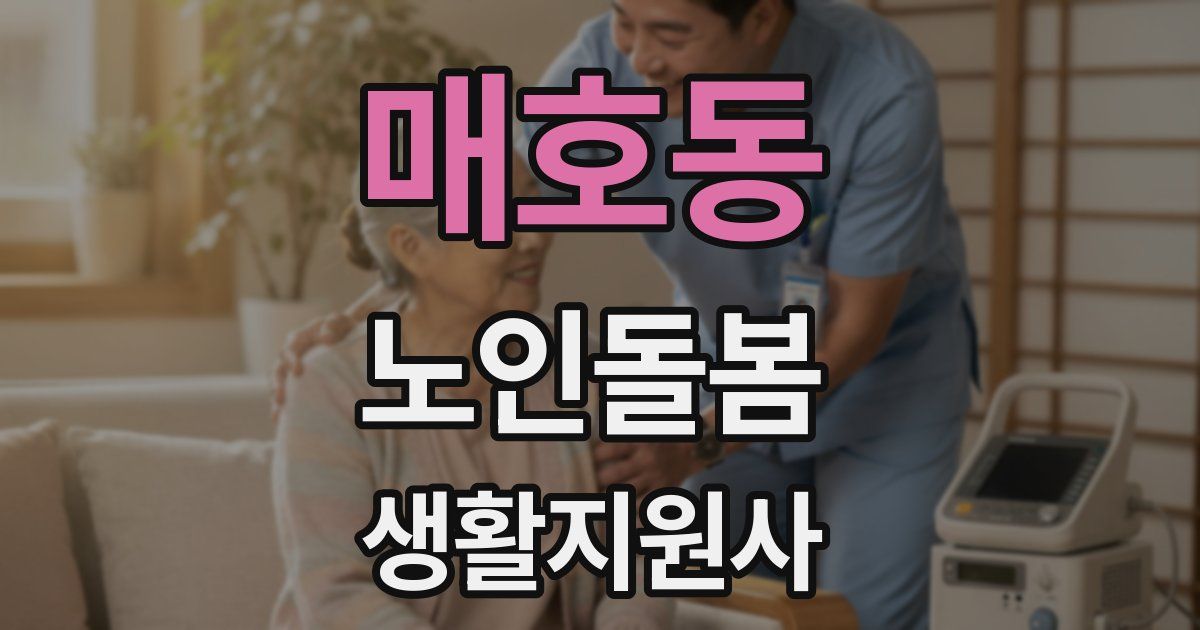 매호동 노인돌봄생활지원사 자격증