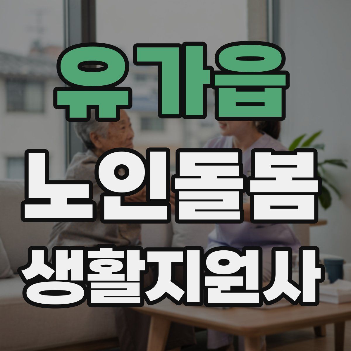 유가읍 노인돌봄생활지원사 자격증