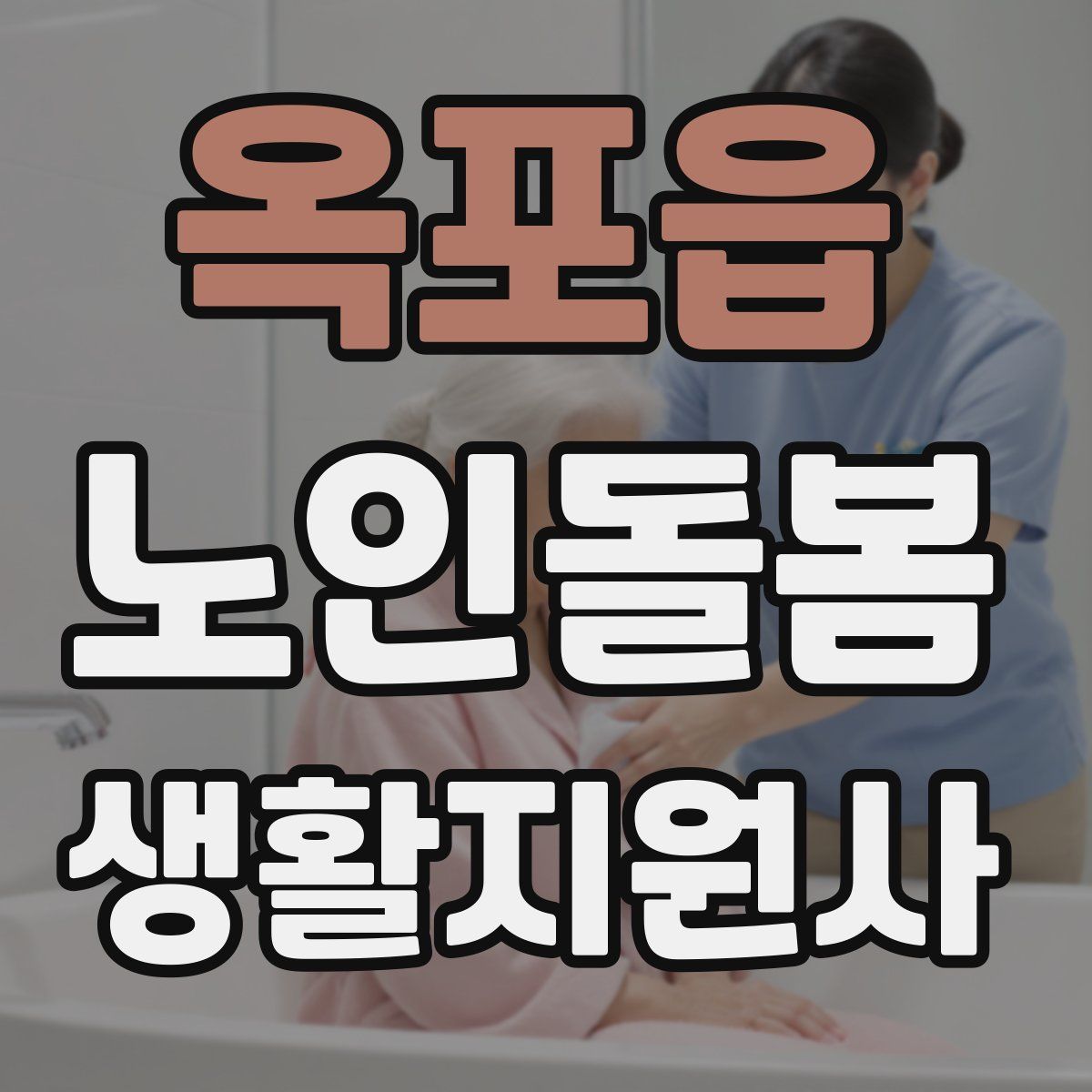 옥포읍 노인돌봄생활지원사 자격증