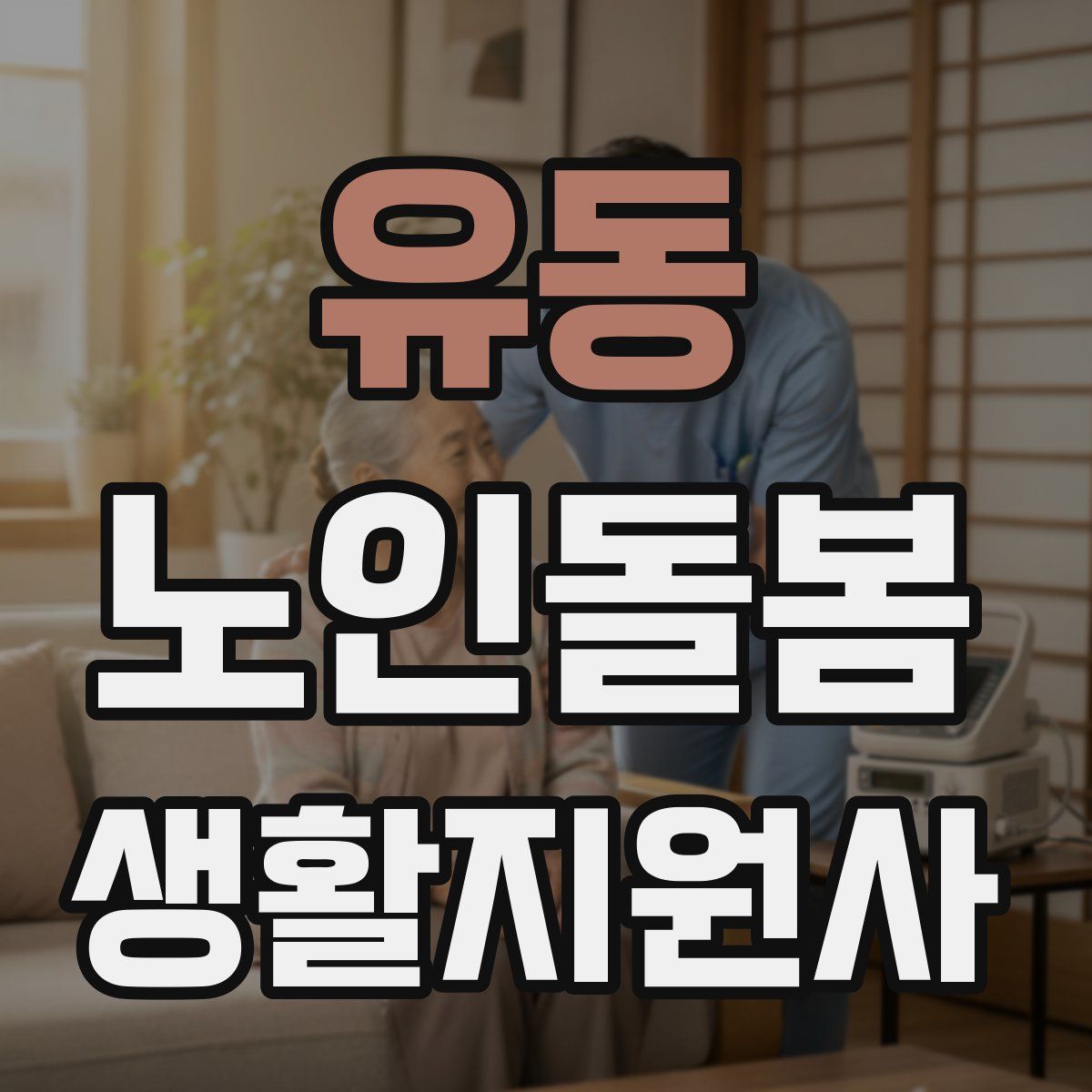 유동 노인돌봄생활지원사 자격증