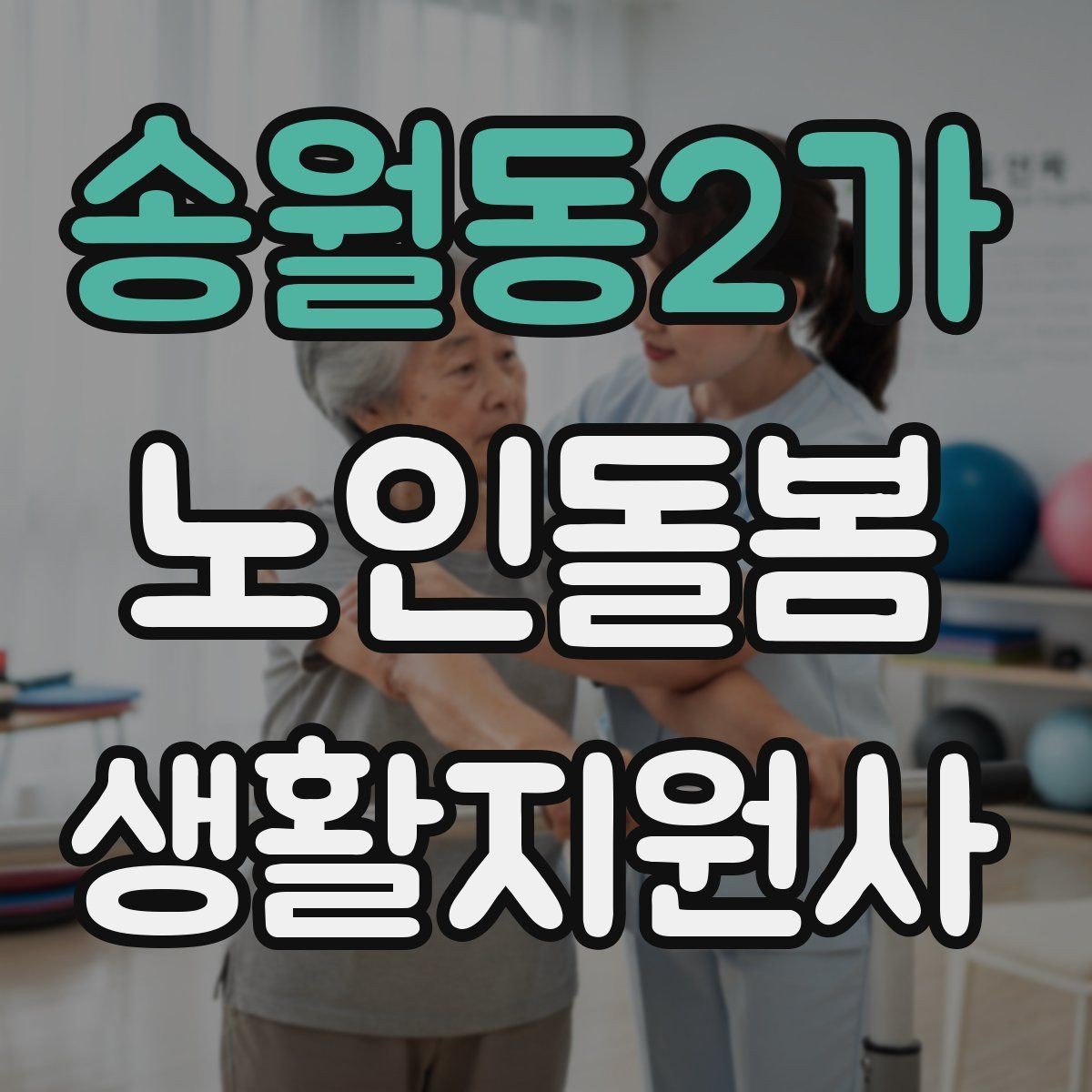 송월동2가 노인돌봄생활지원사 자격증 병원 일정이 있는 날 동행 준비