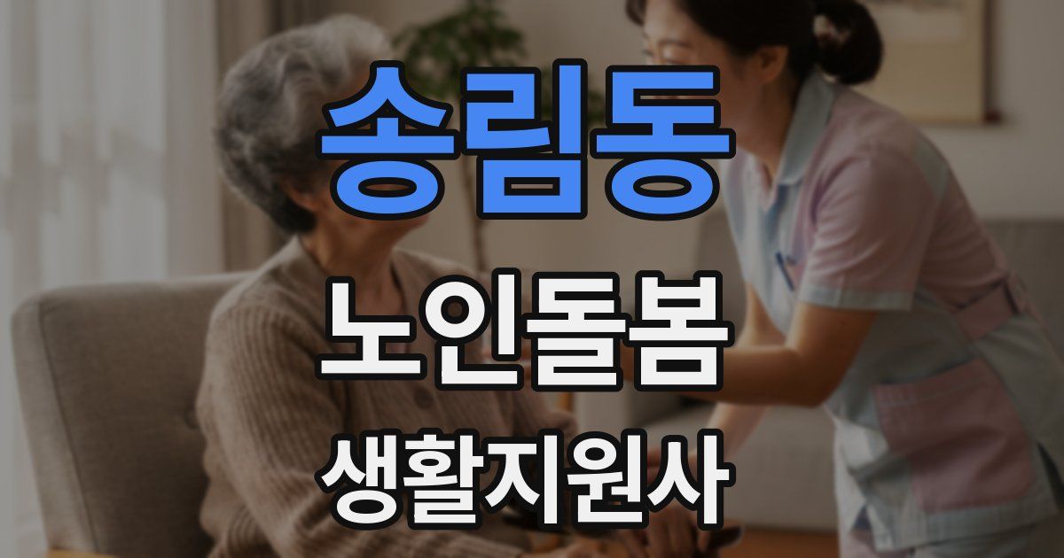 송림동 노인돌봄생활지원사 자격증