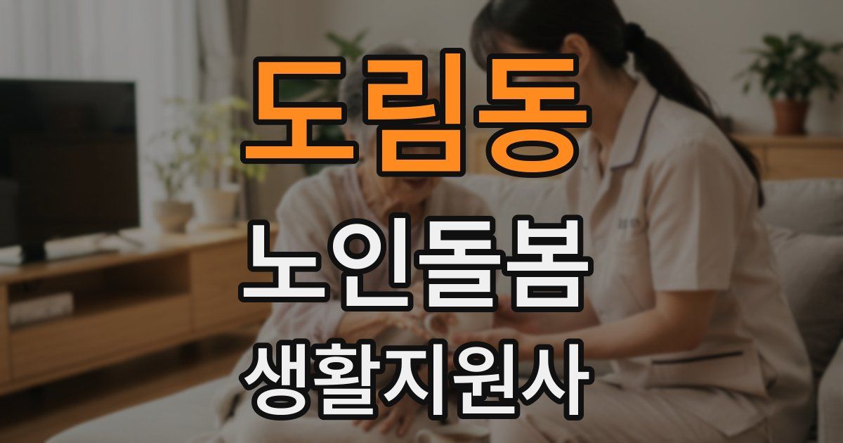 도림동 노인돌봄생활지원사 자격증