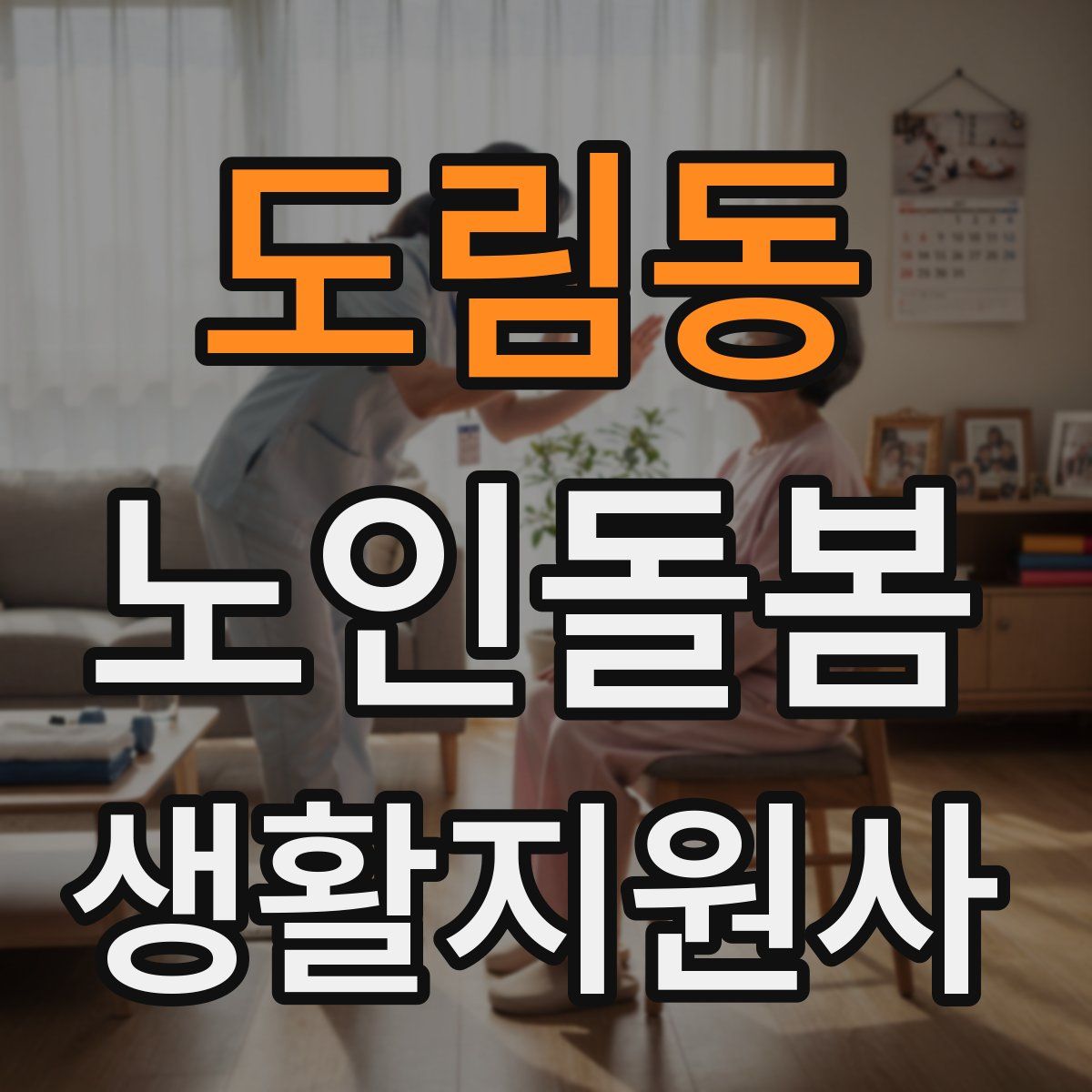 도림동 노인돌봄생활지원사 자격증