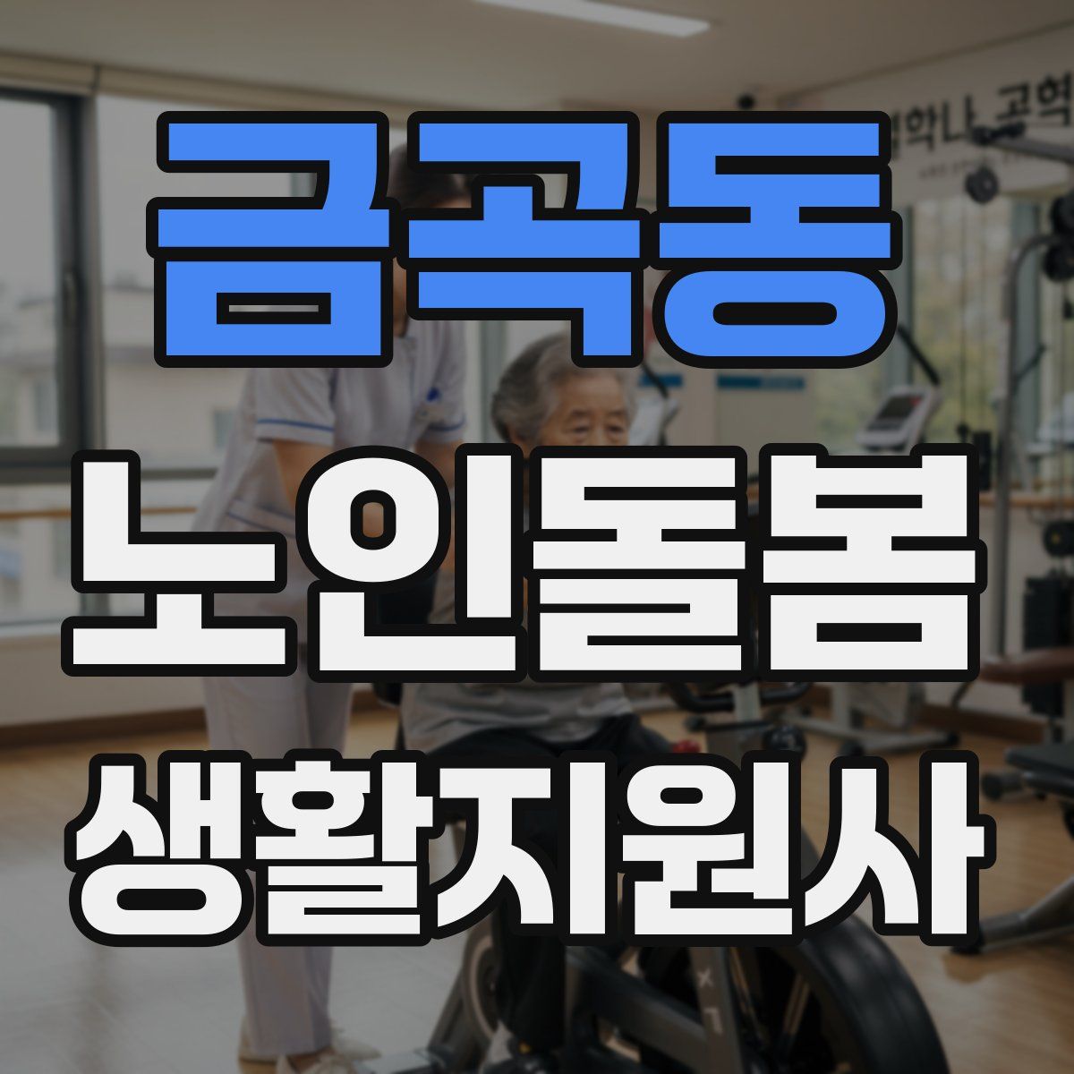 금곡동 노인돌봄생활지원사 자격증