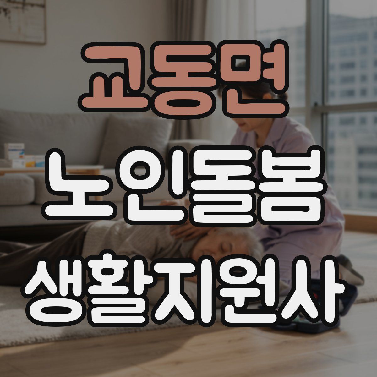 교동면 노인돌봄생활지원사 자격증