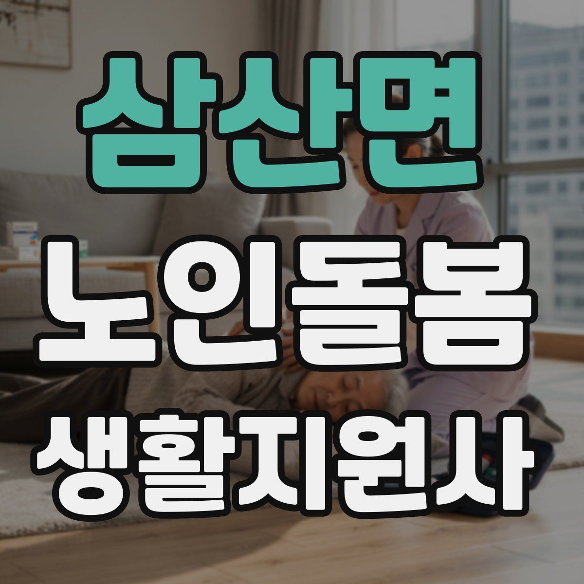 삼산면 노인돌봄생활지원사 자격증