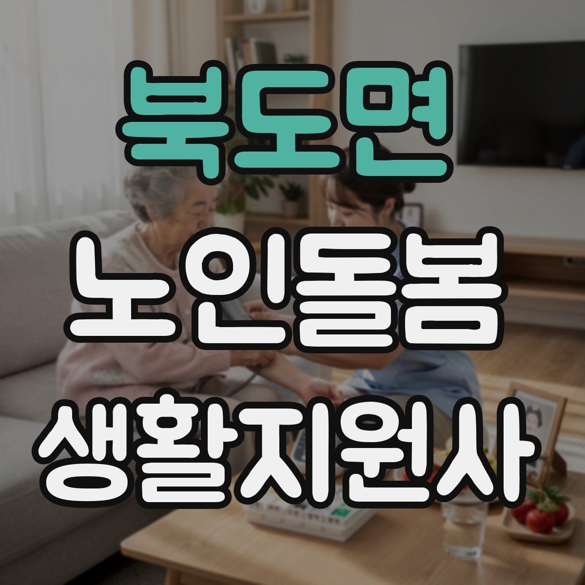 북도면 노인돌봄생활지원사 자격증