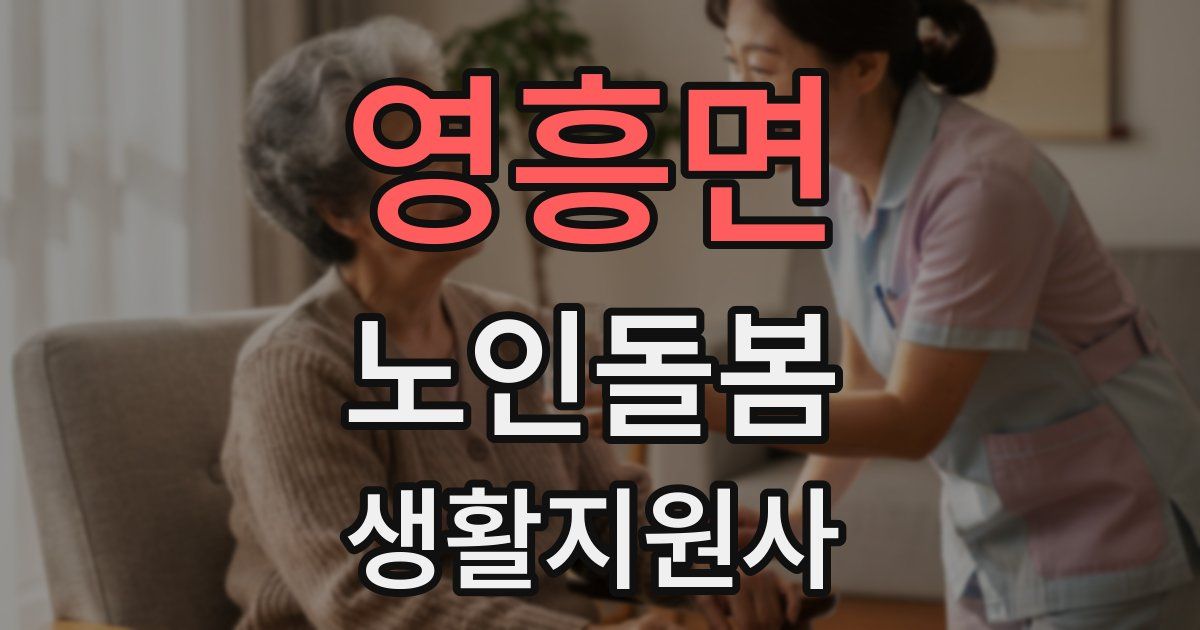 영흥면 노인돌봄생활지원사 자격증