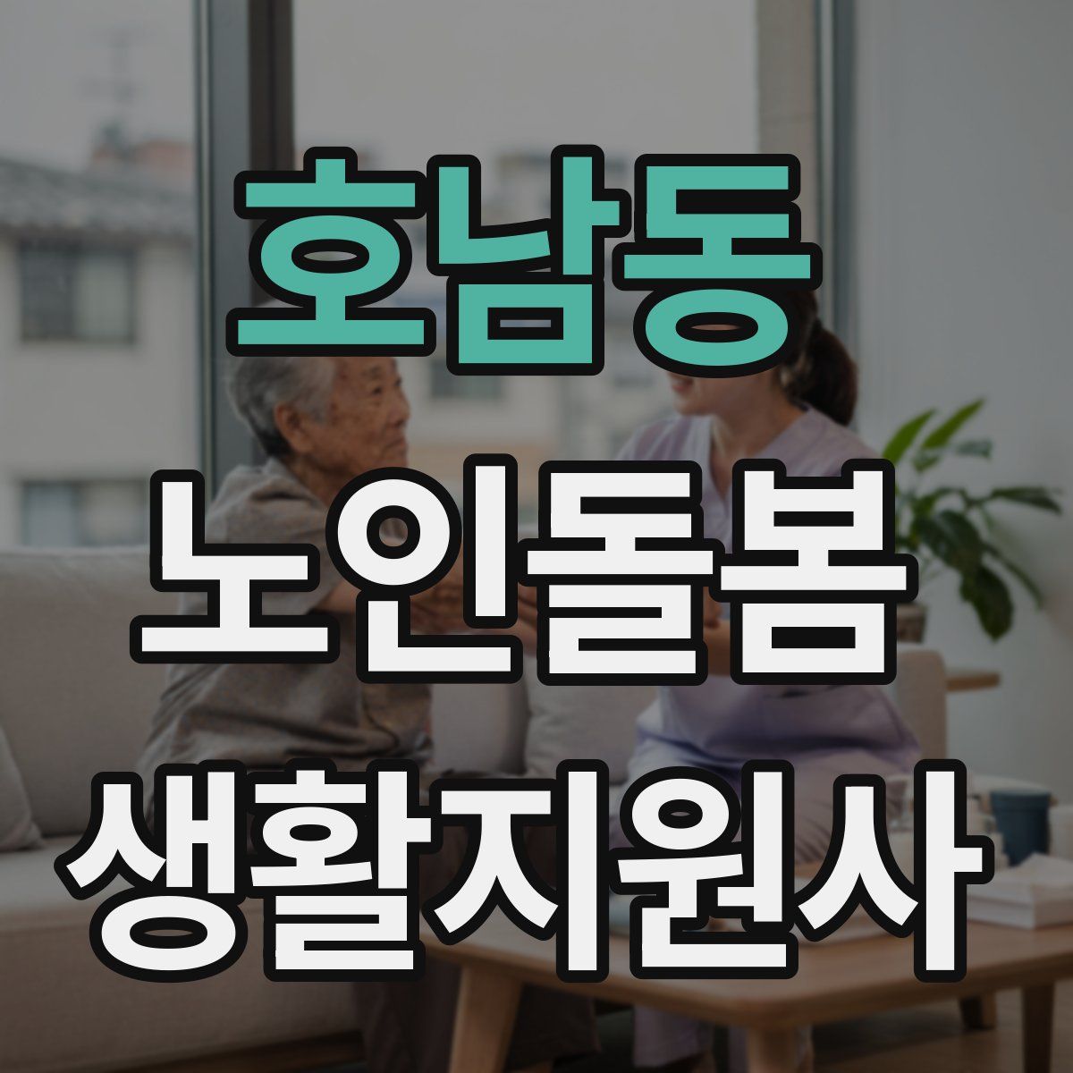 호남동 노인돌봄생활지원사 자격증