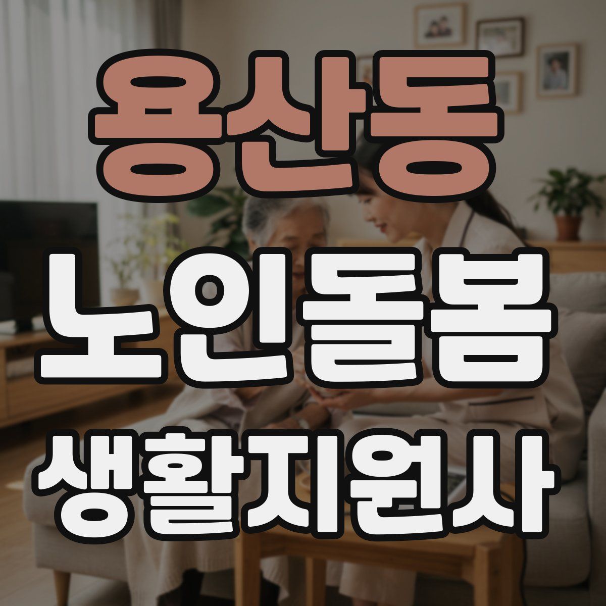 용산동 노인돌봄생활지원사 자격증
