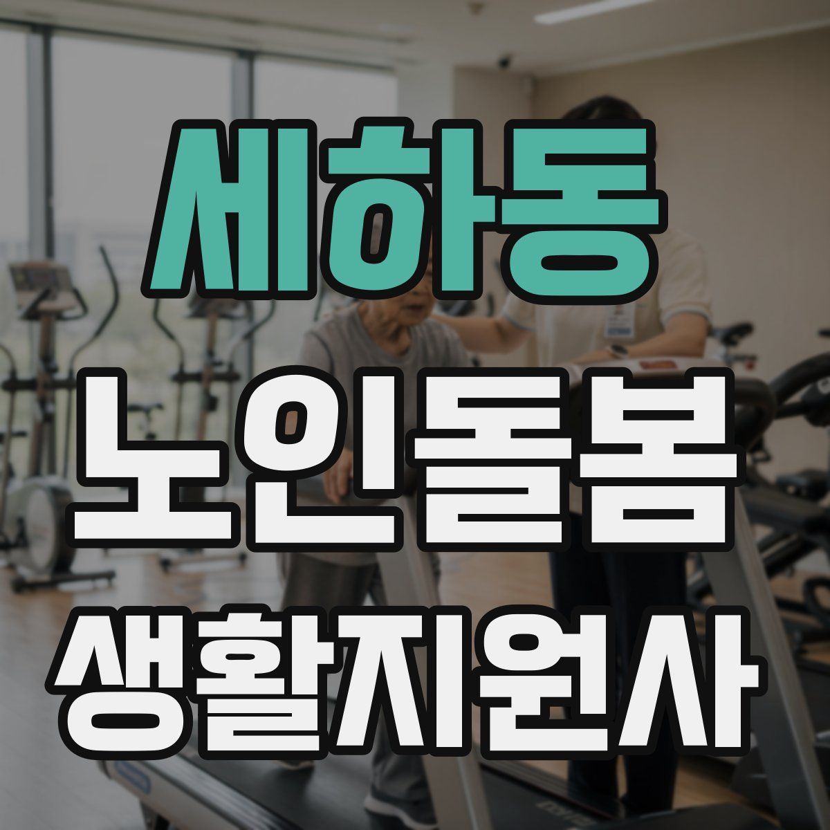 세하동 노인돌봄생활지원사 자격증
