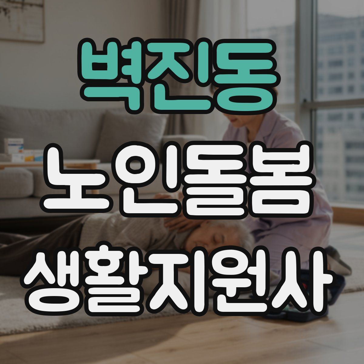 벽진동 노인돌봄생활지원사 자격증