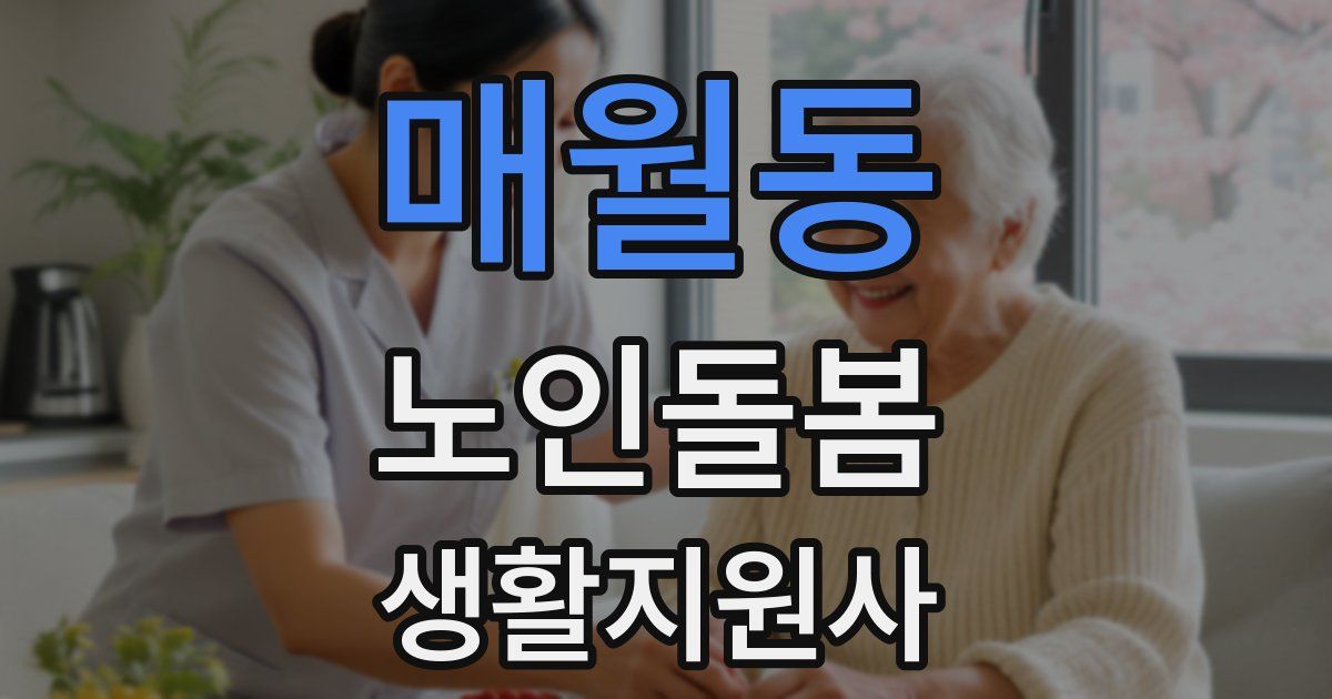 매월동 노인돌봄생활지원사 자격증