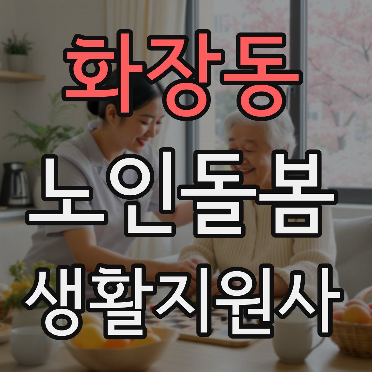 화장동 노인돌봄생활지원사 자격증