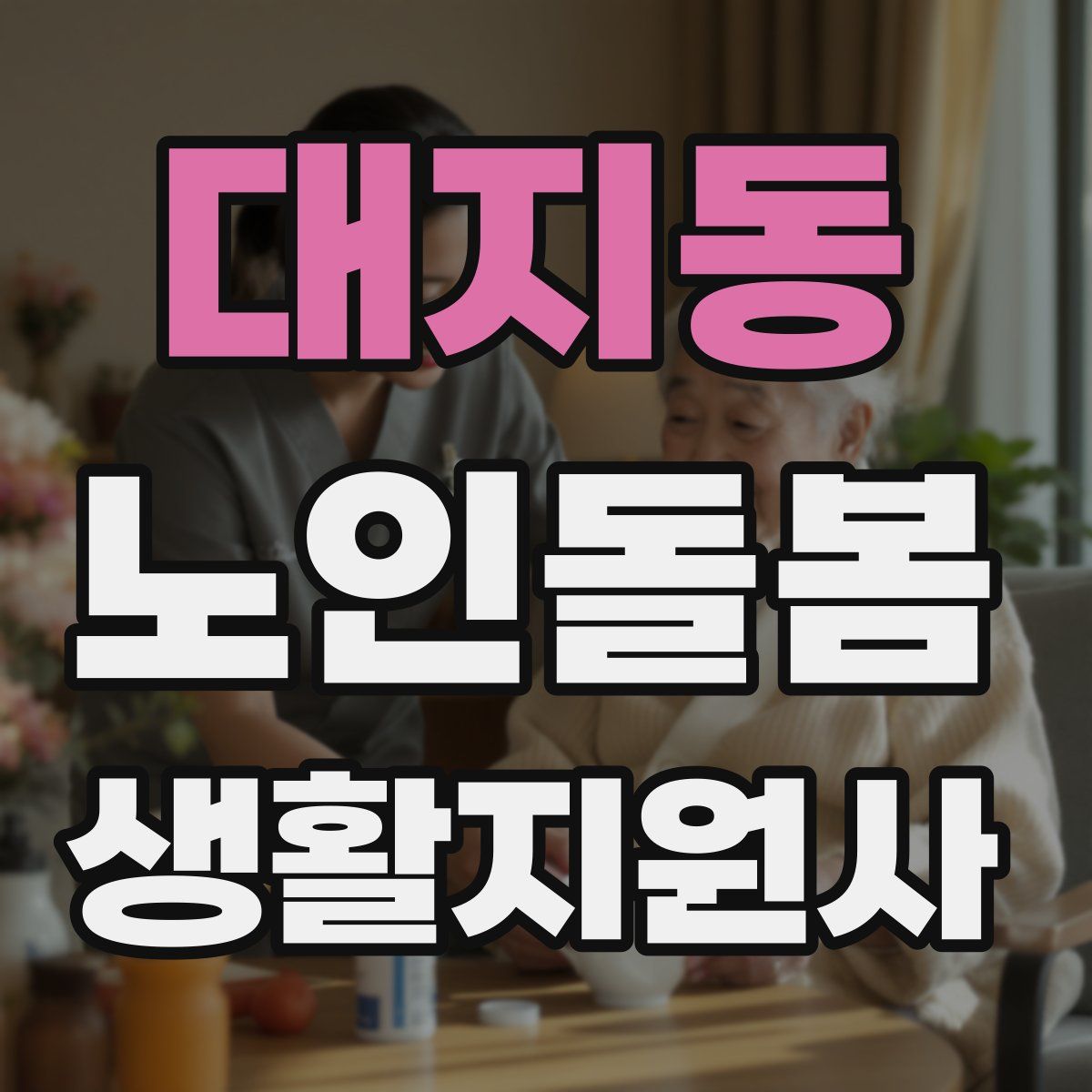 대지동 노인돌봄생활지원사 자격증