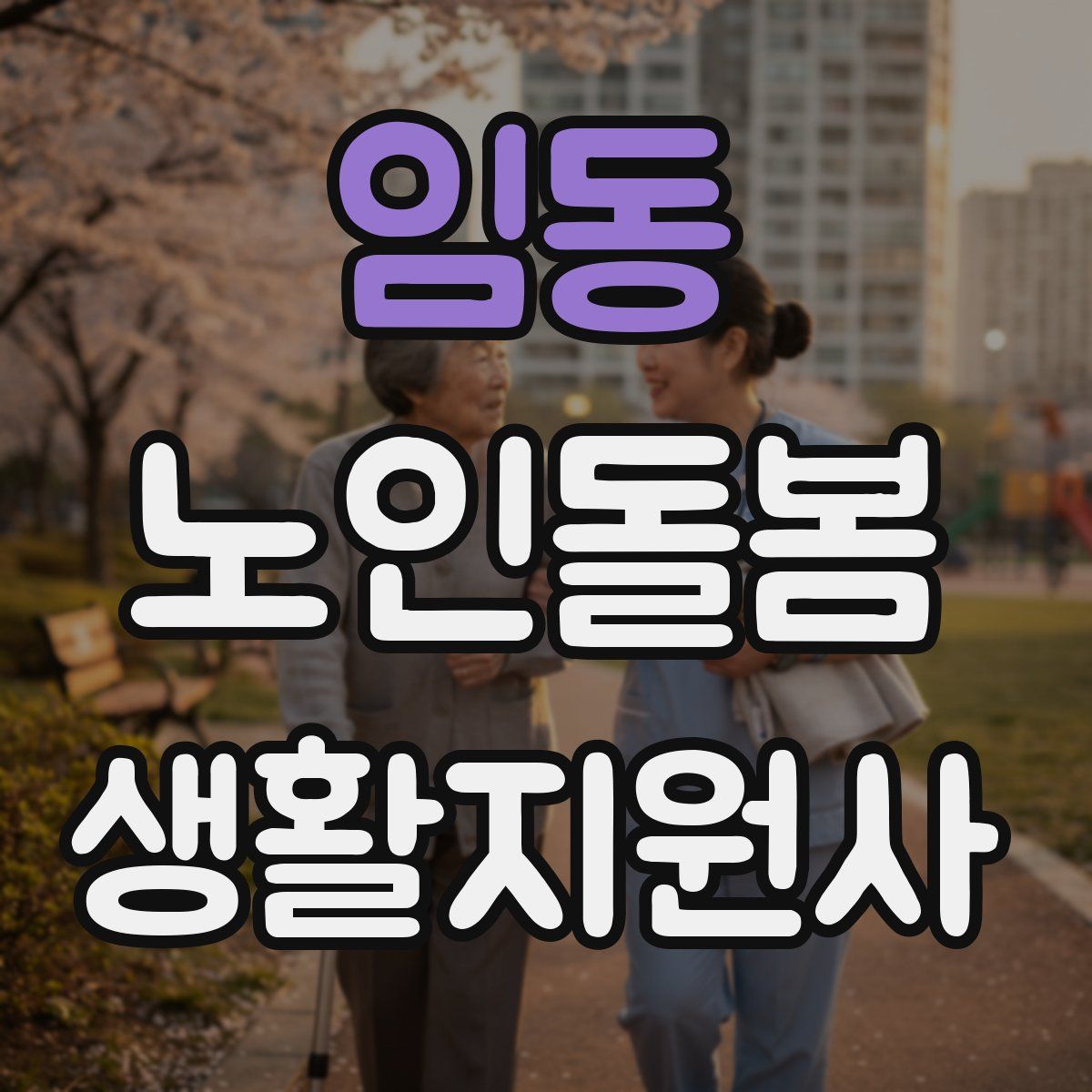 임동 노인돌봄생활지원사 자격증