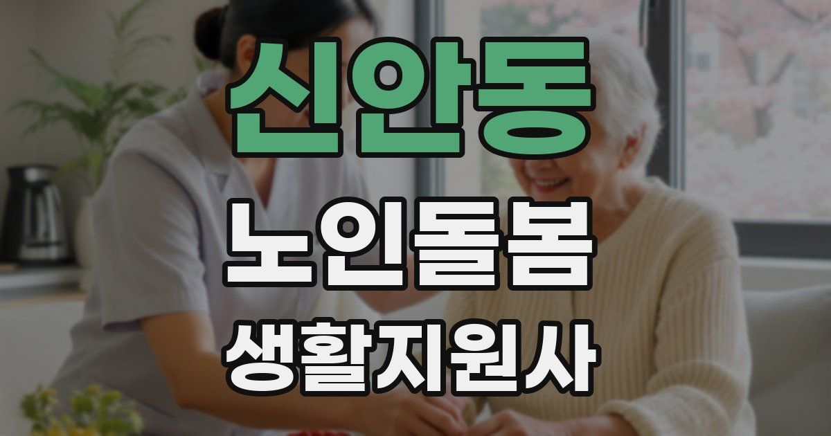 신안동 노인돌봄생활지원사 자격증