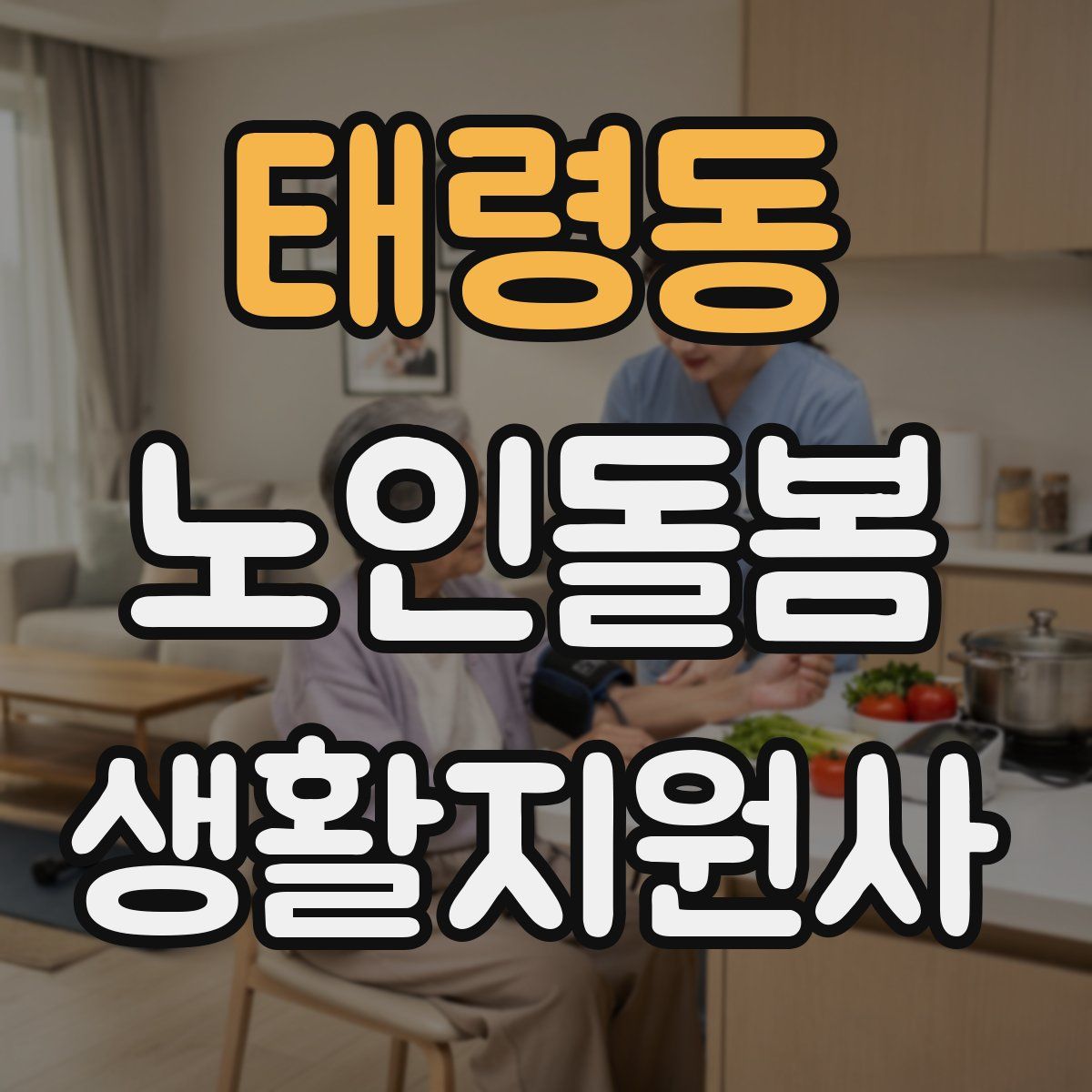 태령동 노인돌봄생활지원사 자격증
