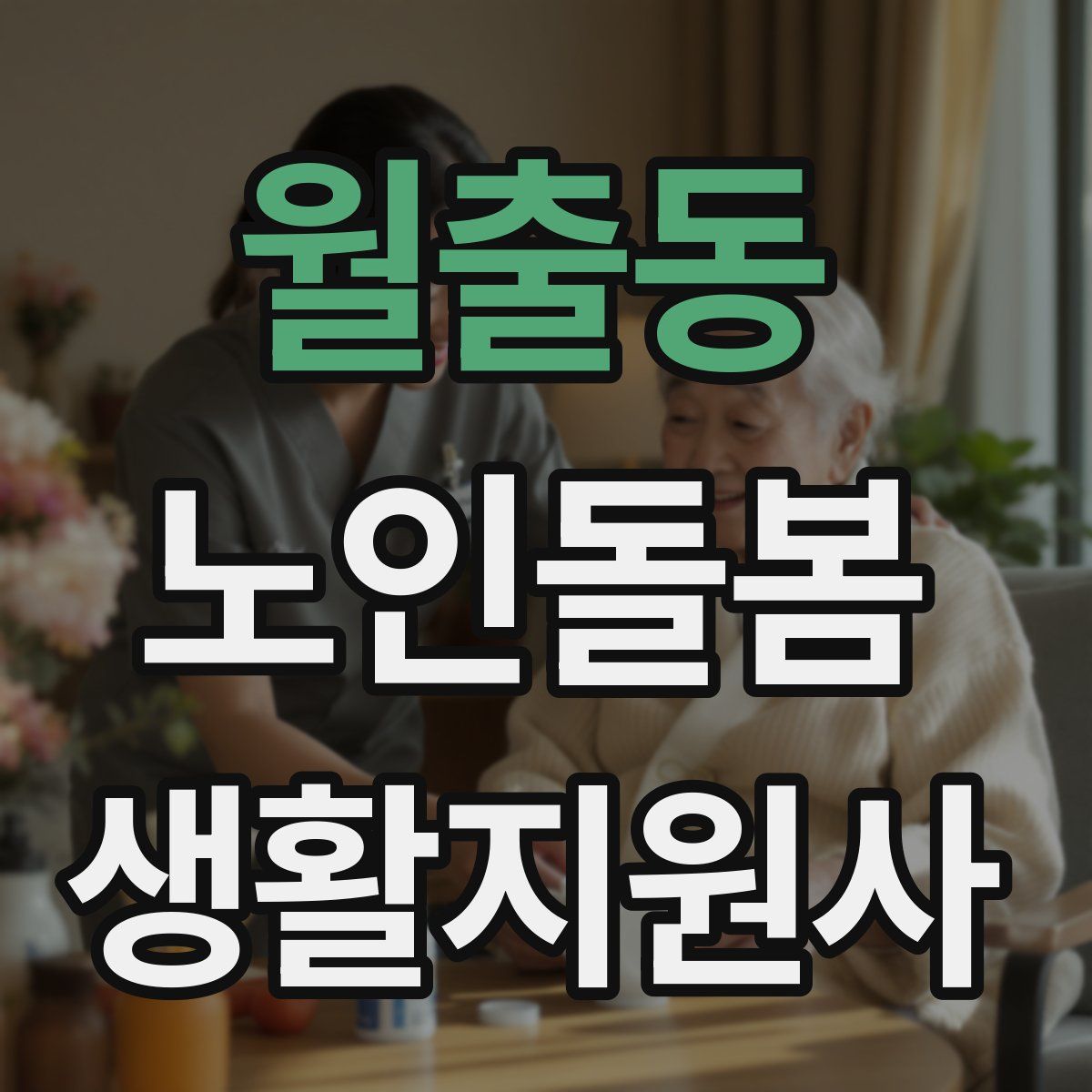 월출동 노인돌봄생활지원사 자격증