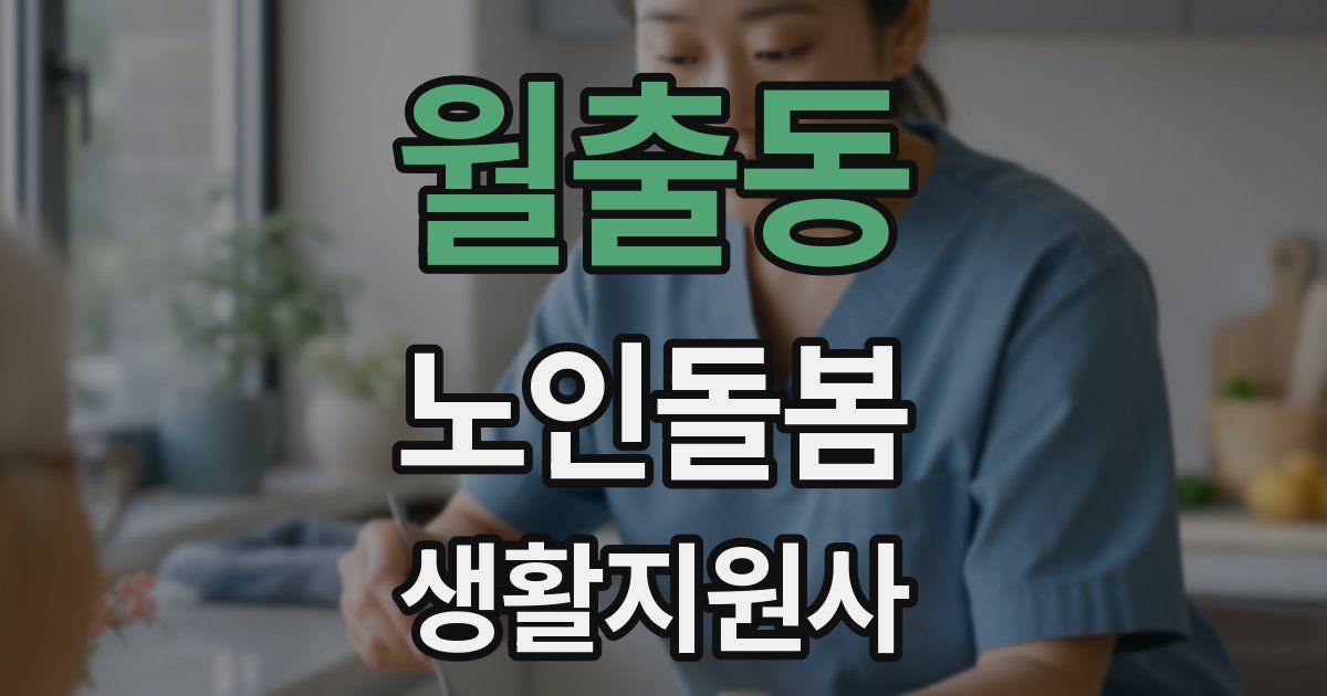 월출동 노인돌봄생활지원사 자격증
