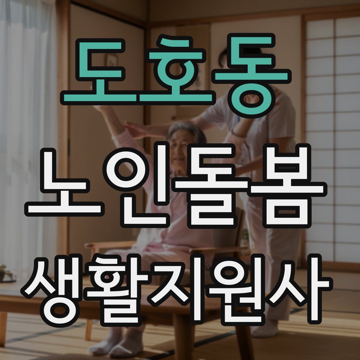 도호동 노인돌봄생활지원사 자격증
