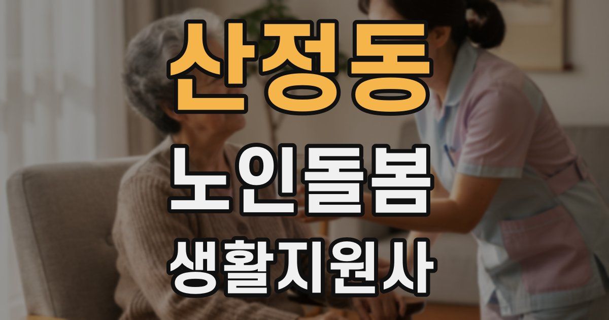 산정동 노인돌봄생활지원사 자격증