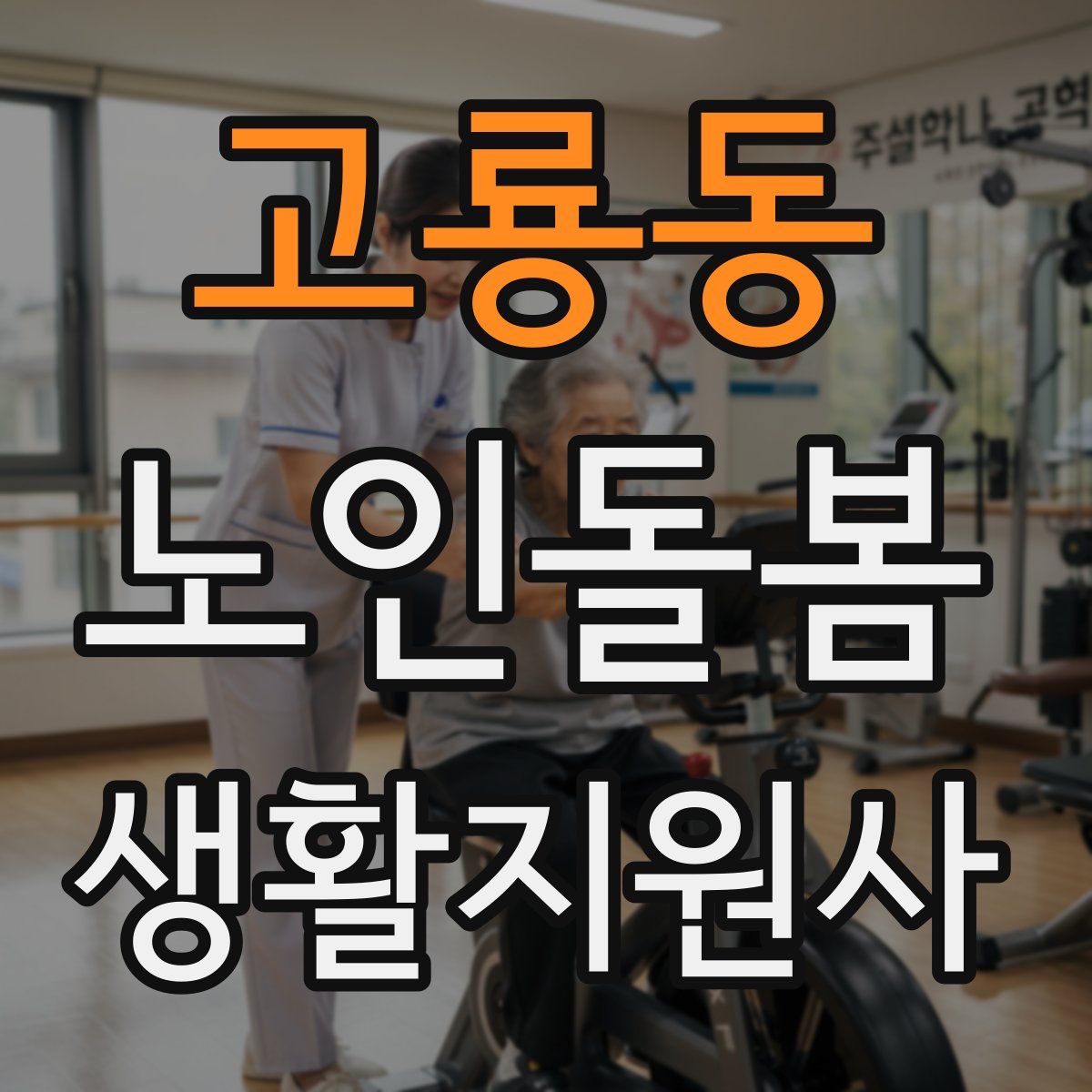 고룡동 노인돌봄생활지원사 자격증