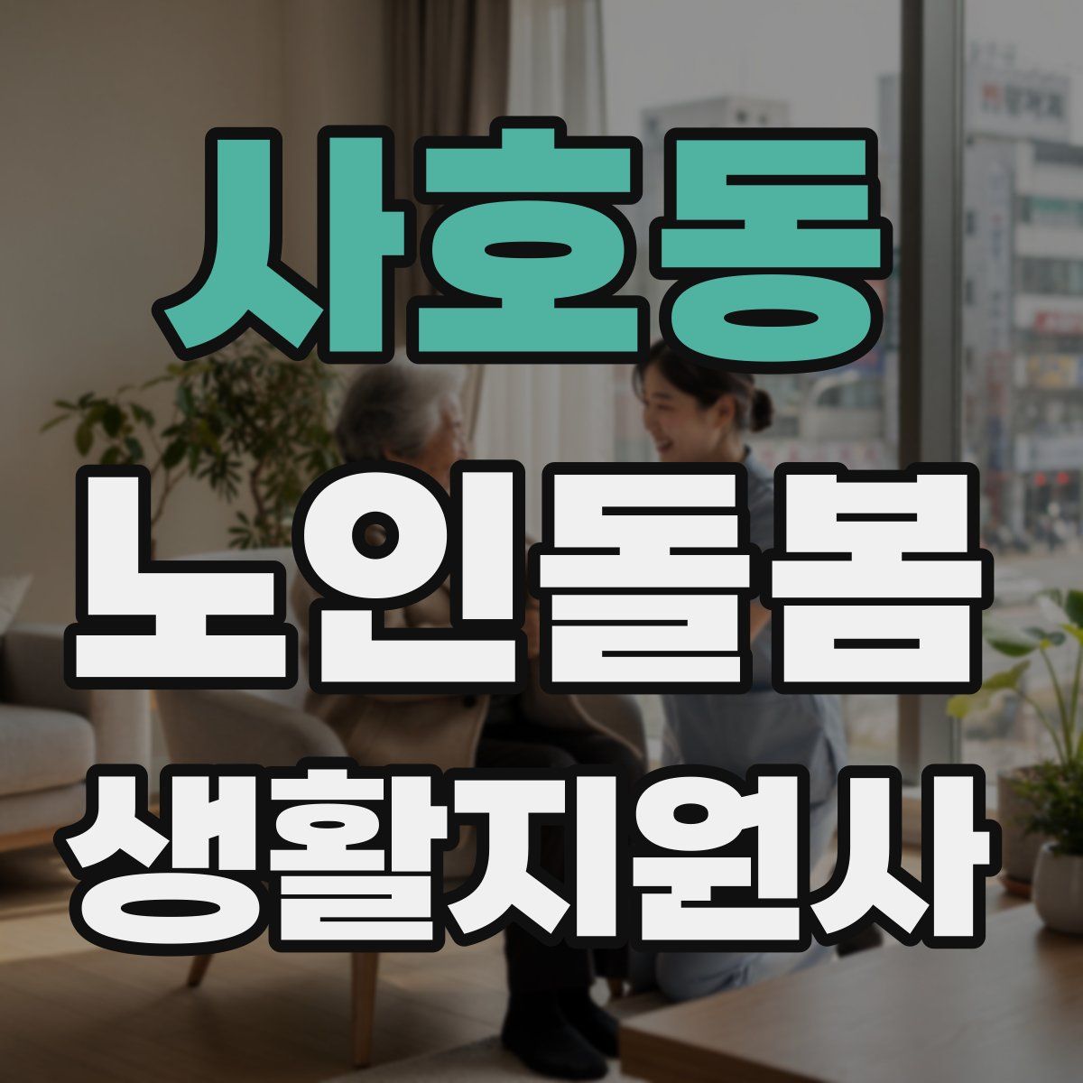 사호동 노인돌봄생활지원사 자격증