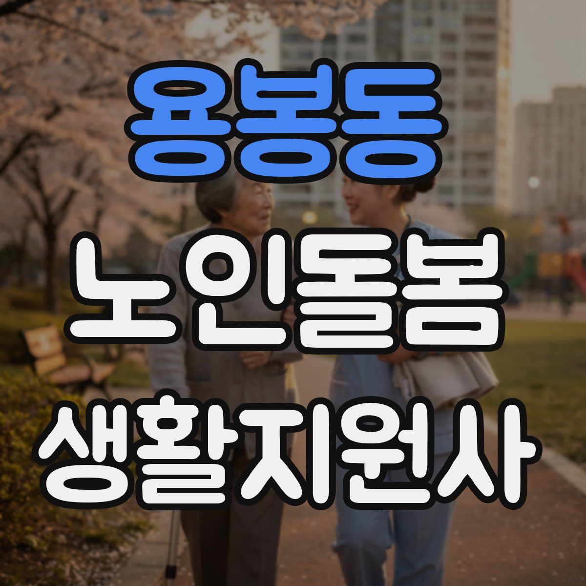 용봉동 노인돌봄생활지원사 자격증