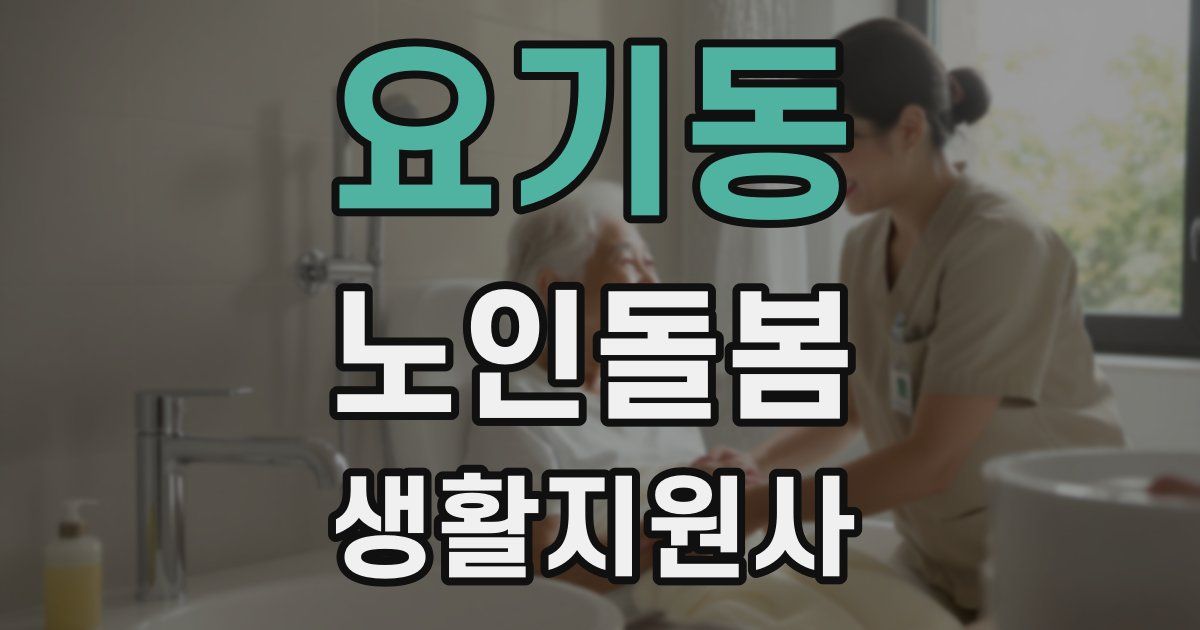 요기동 노인돌봄생활지원사 자격증