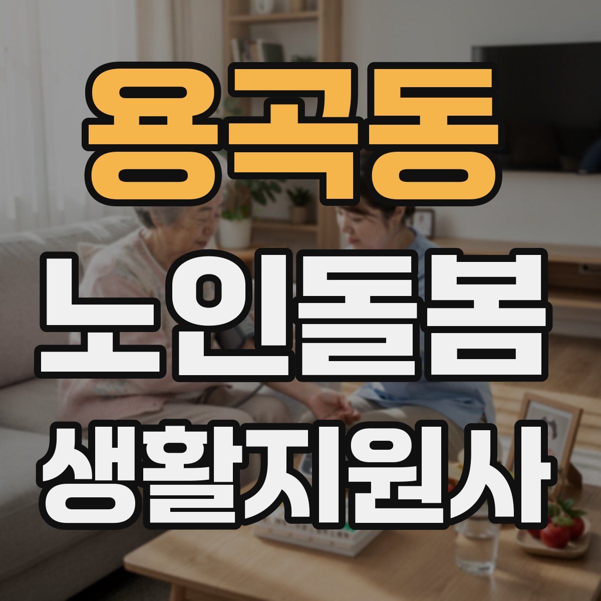 용곡동 노인돌봄생활지원사 자격증