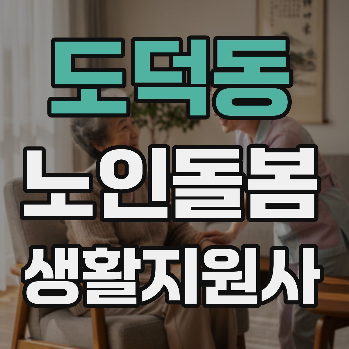 도덕동 노인돌봄생활지원사 자격증