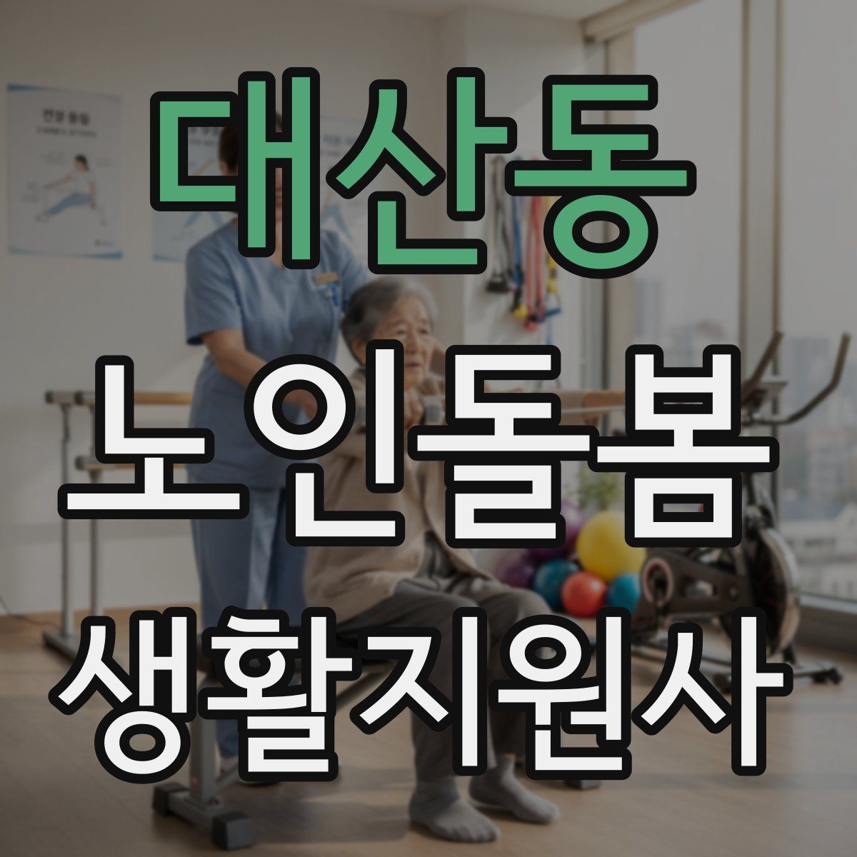 대산동 노인돌봄생활지원사 자격증