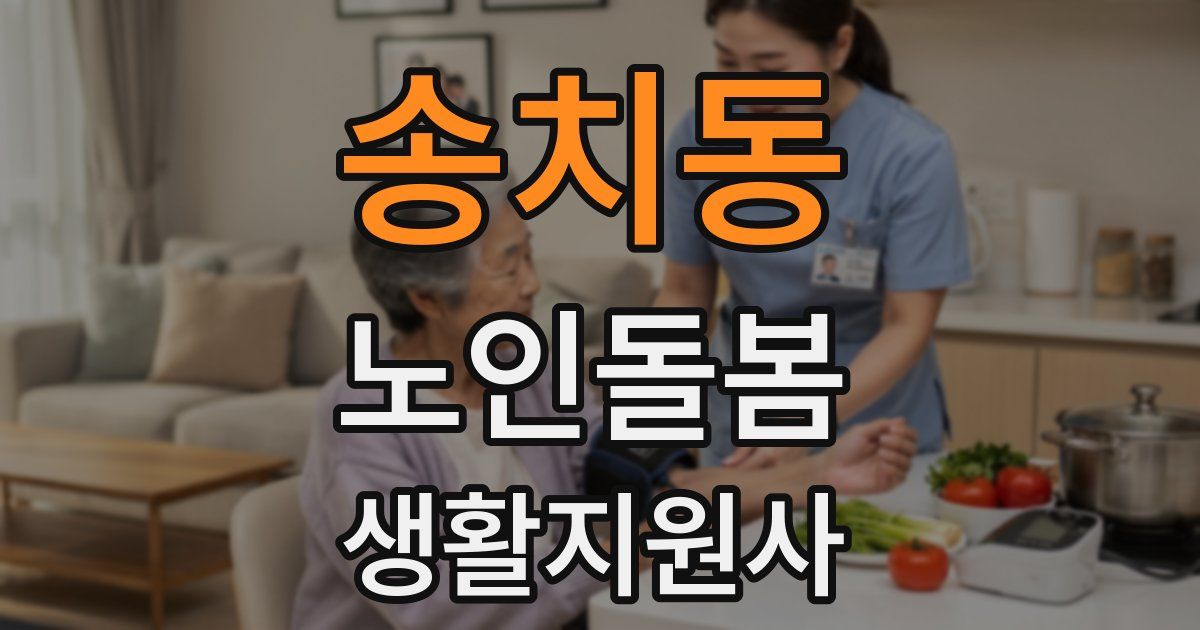 송치동 노인돌봄생활지원사 자격증