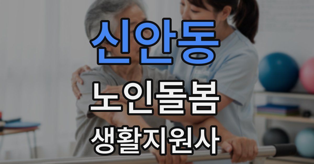신안동 노인돌봄생활지원사 자격증