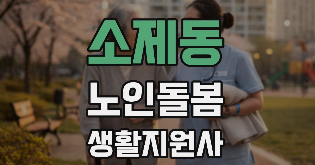 소제동 노인돌봄생활지원사 자격증