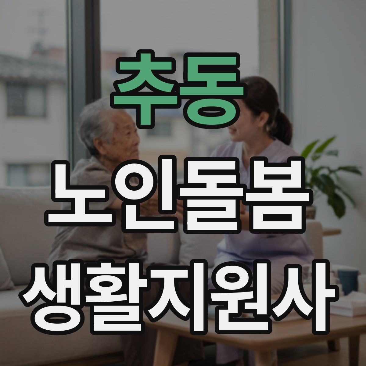 추동 노인돌봄생활지원사 자격증