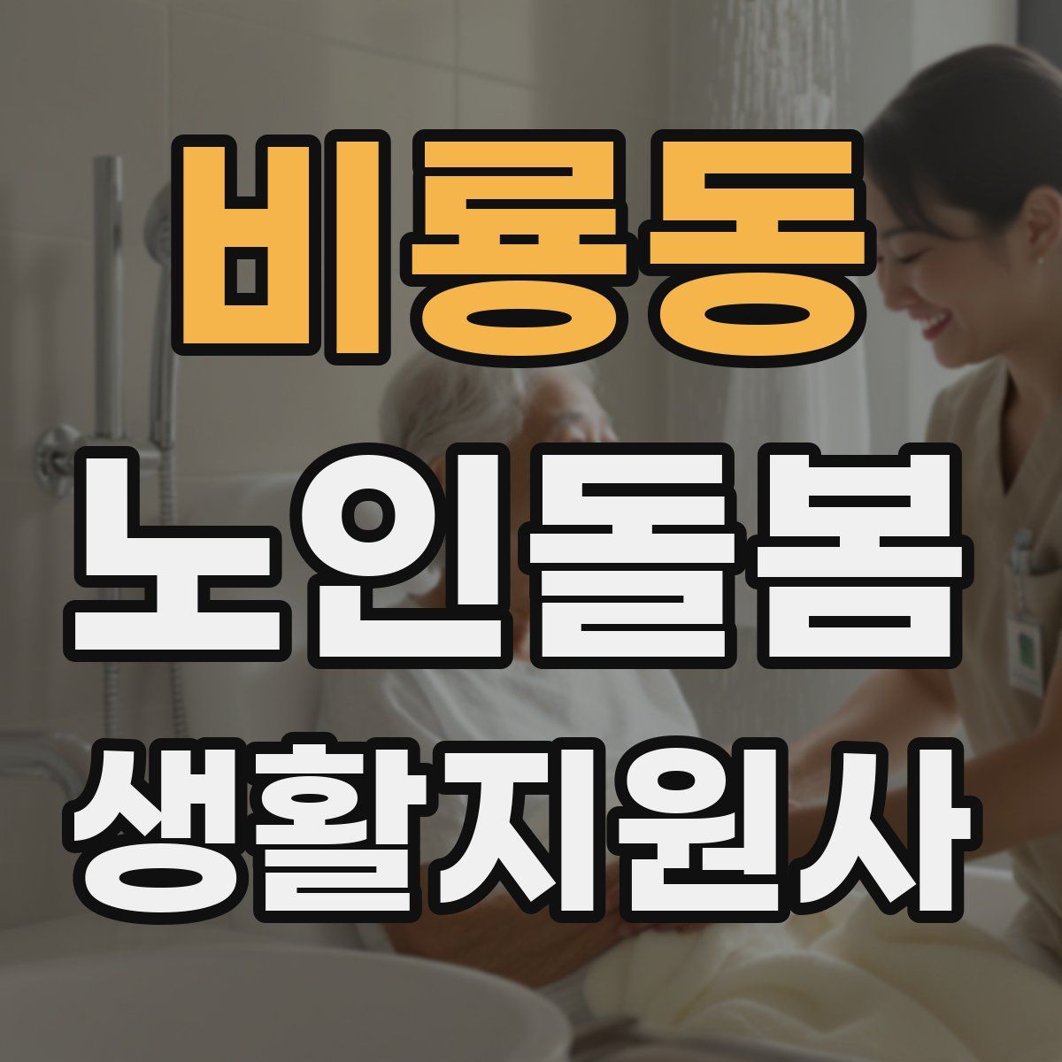 비룡동 노인돌봄생활지원사 자격증