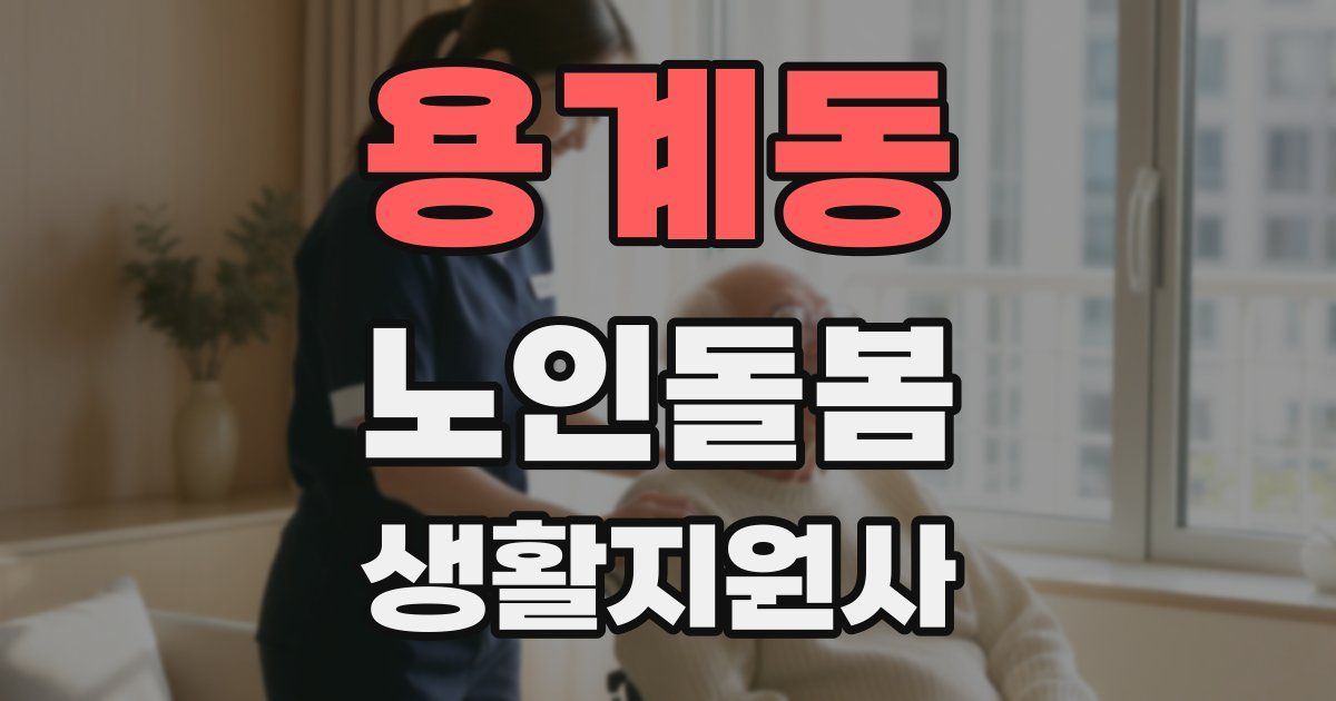 용계동 노인돌봄생활지원사 자격증