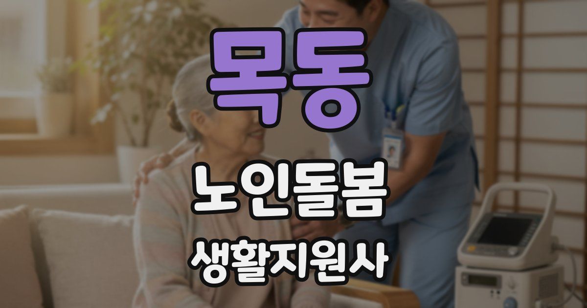 목동 노인돌봄생활지원사 자격증