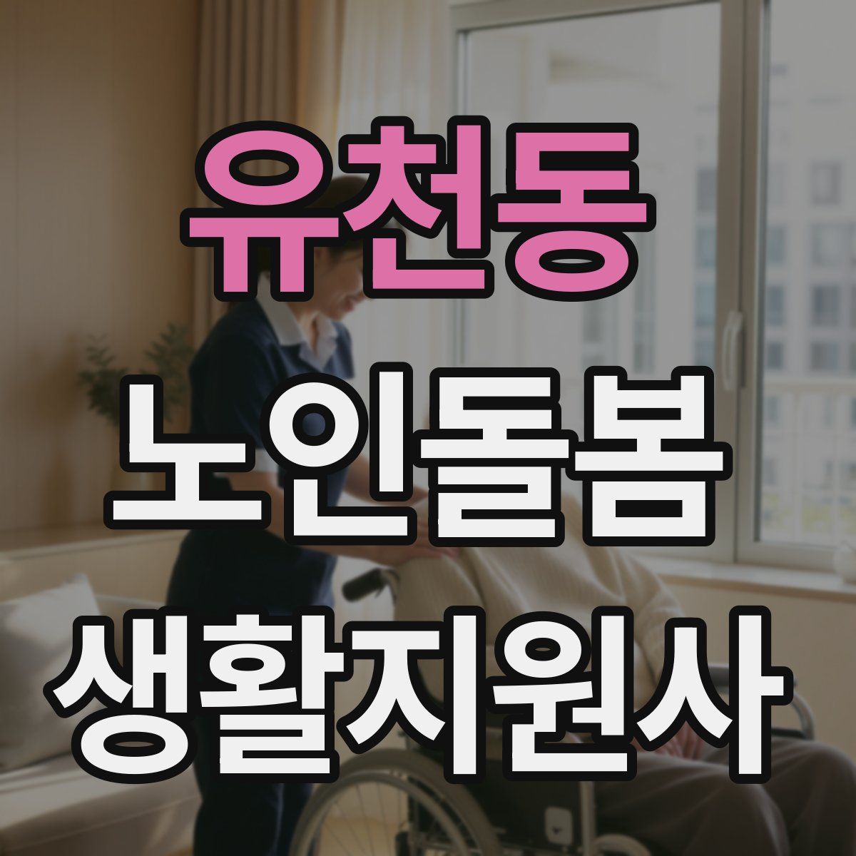 유천동 노인돌봄생활지원사 자격증