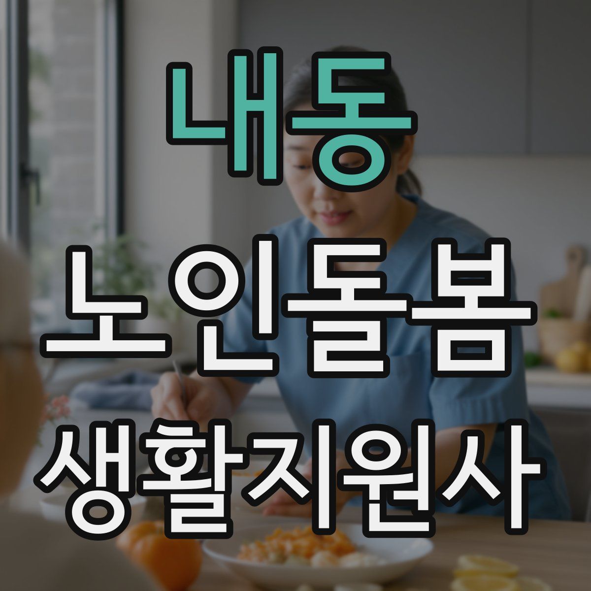 내동 노인돌봄생활지원사 자격증