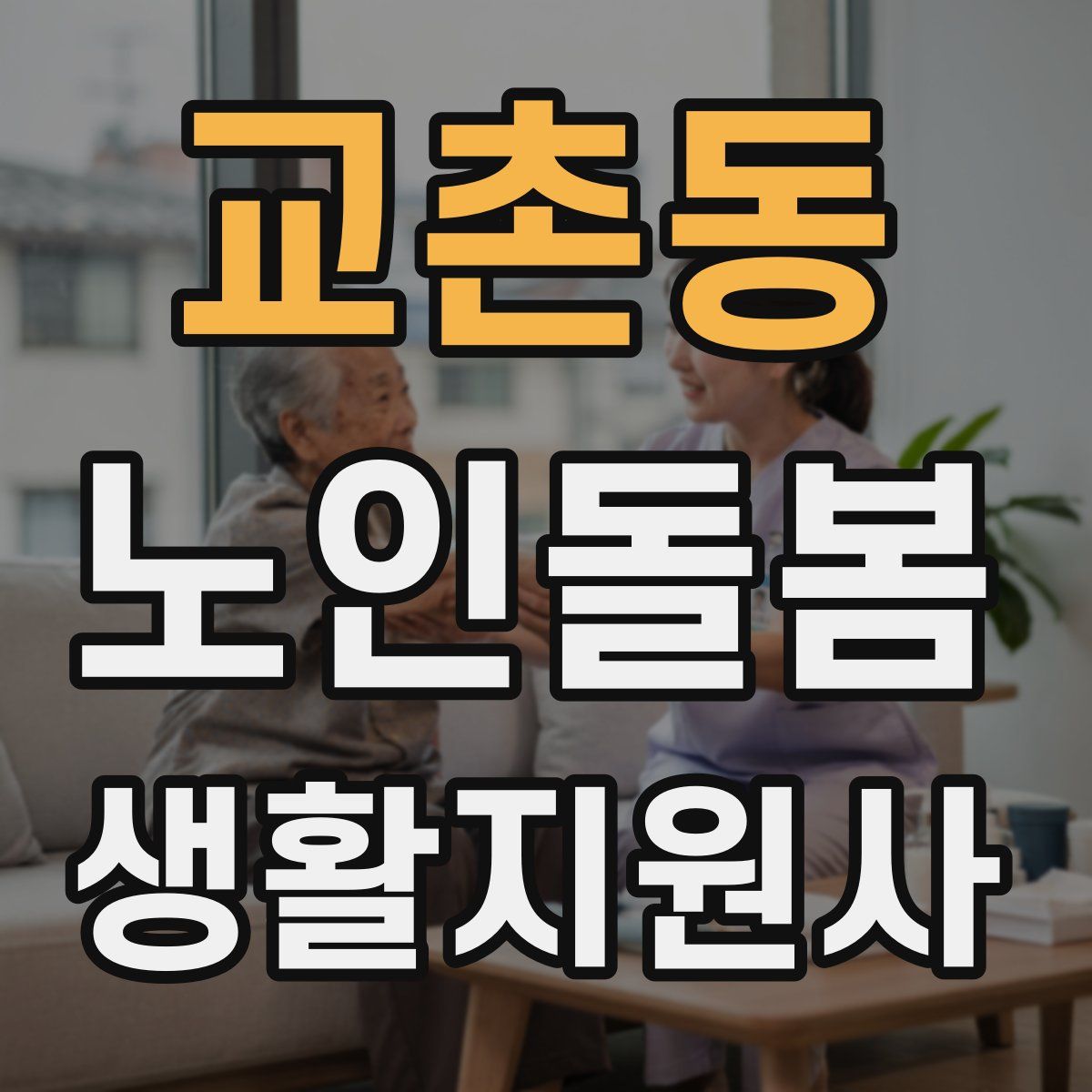교촌동 노인돌봄생활지원사 자격증