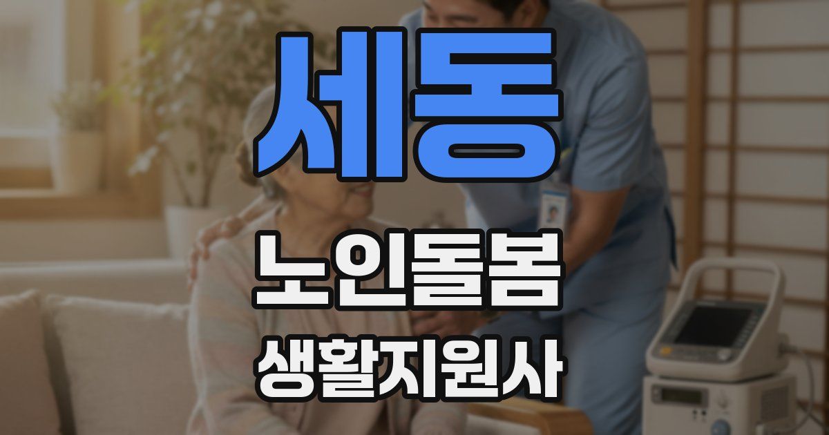 세동 노인돌봄생활지원사 자격증