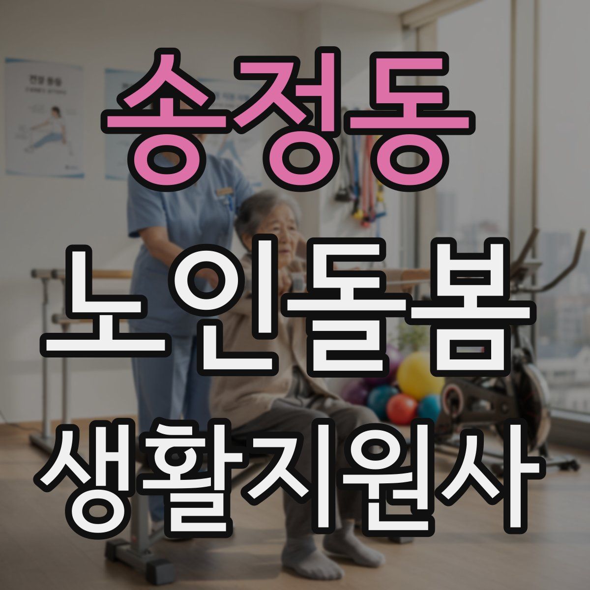 송정동 노인돌봄생활지원사 자격증