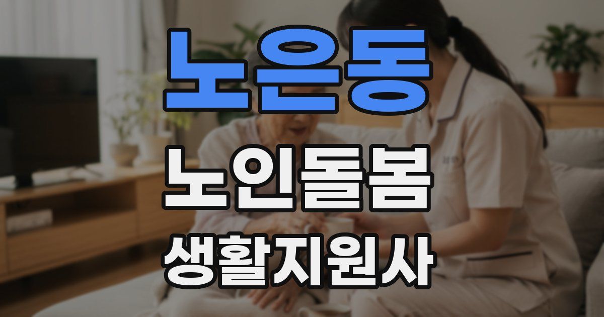 노은동 노인돌봄생활지원사 자격증