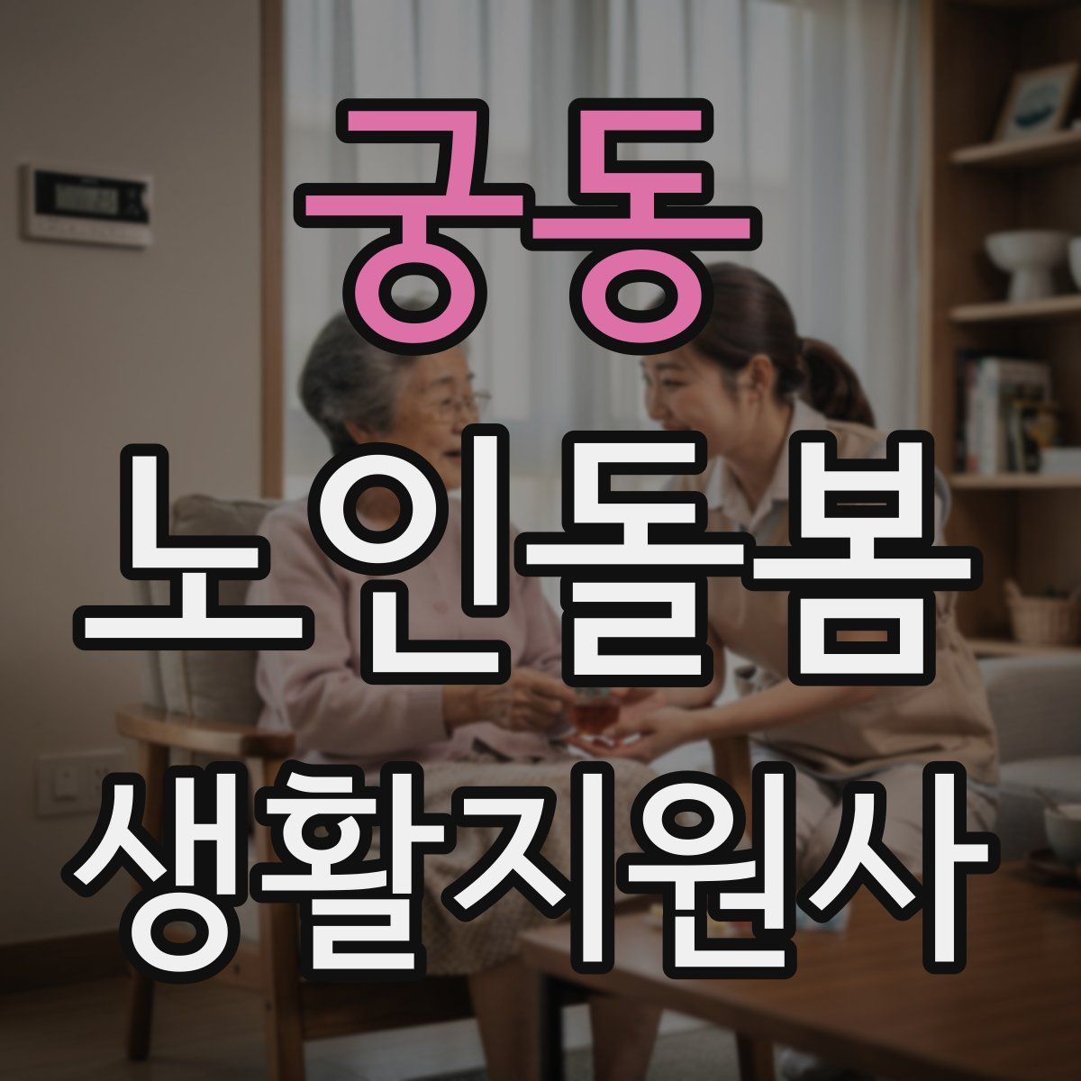 궁동 노인돌봄생활지원사 자격증