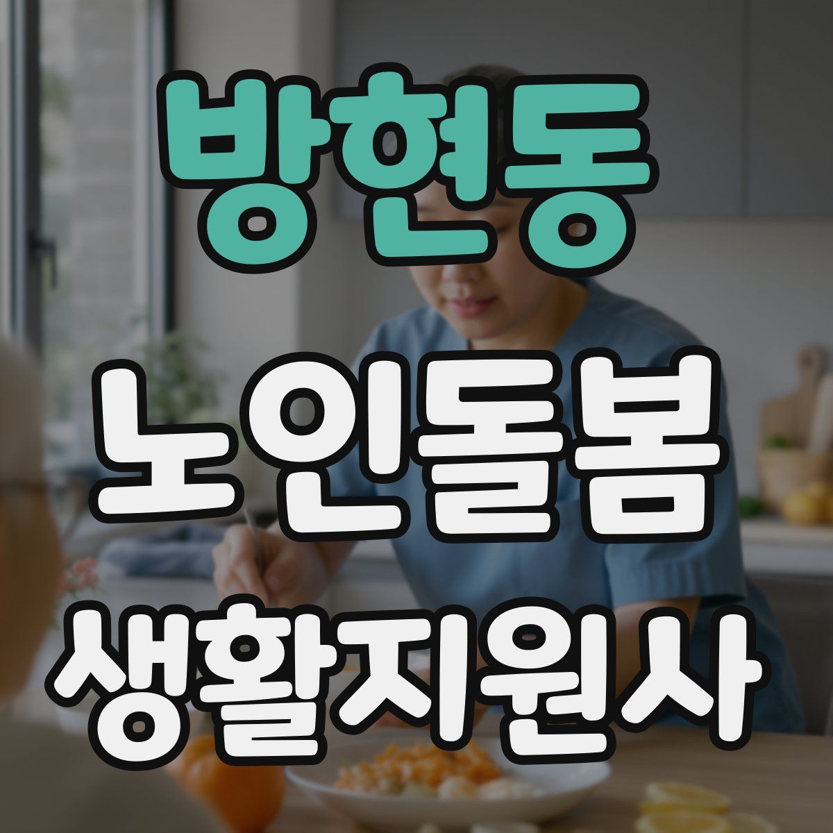 방현동 노인돌봄생활지원사 자격증